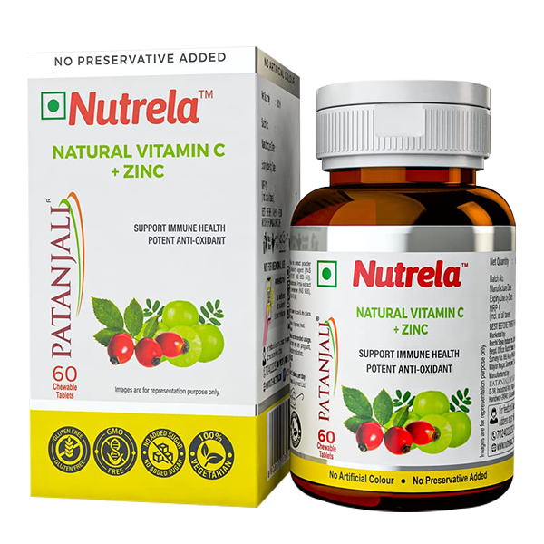 Patanjali Nutrela Vitamin C  and Zinc Natural 